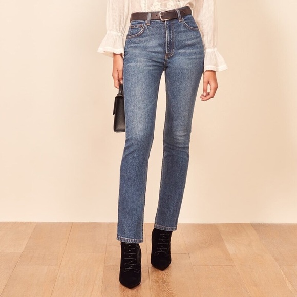Reformation Denim - Reformation Liza High Rise Straight Jean in Lanai size 26